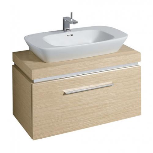 Vello 800mm Basin, Shelf And Furniture-oak