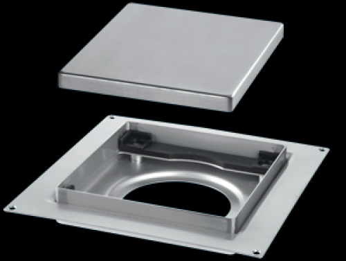 150mm Brushed Tile Drain Frame Height Adjustable