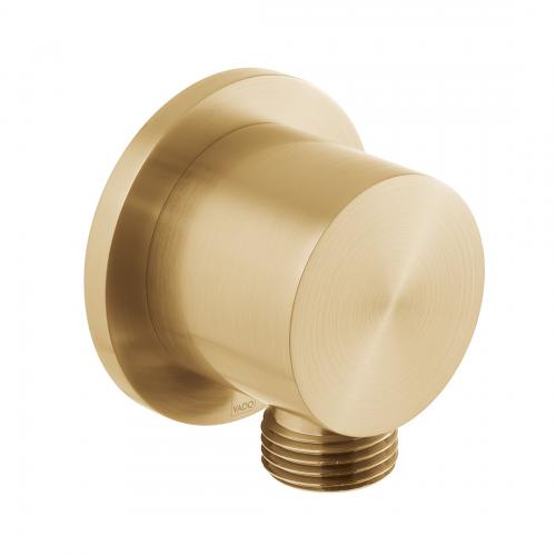 Wall Outlet Brushed Gold, Round
