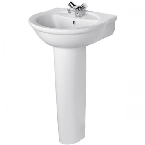 Alto 550mm Handrinse Basin And Full Pedestal