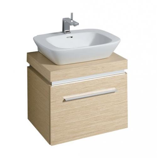 Vello 600mm Basin, Shelf And Furniture-oak