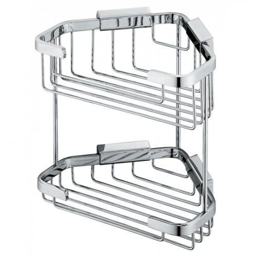 Double-triangular-corner-shower-basket