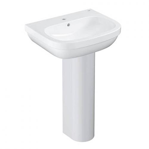 Euro Ceramic Washbasin 55cm + Full Pedestal