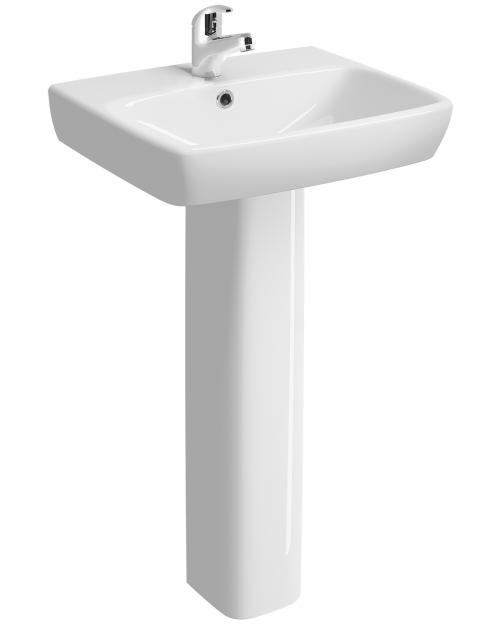 E100 Square Washing Basin And Pedestal