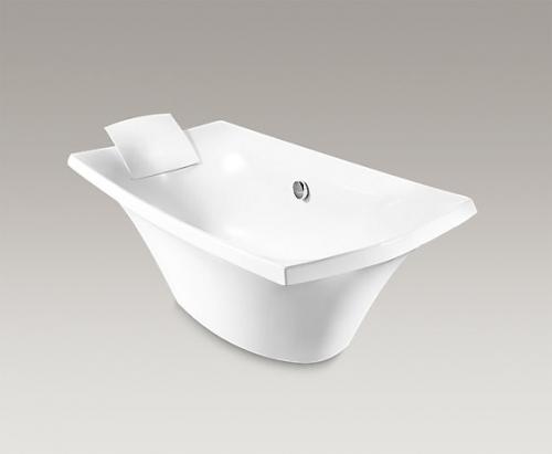 EscaleÂ® Free Standing Bathtub, 1775x870x640mm + Pillow