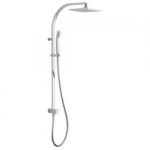 Square Single Function Rigid Riser Shower