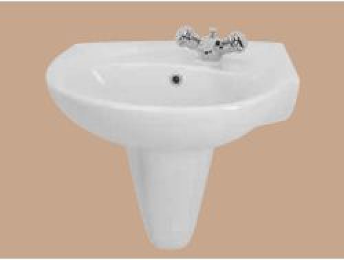 Galerie Optmise Right Hand Offset Basin Semi Pedestal