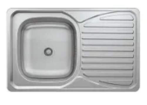 May Stainless Kitchen Sink Single Bowl Single Drain 800 X 500mm With Waste And Bottle Trap-cabinet