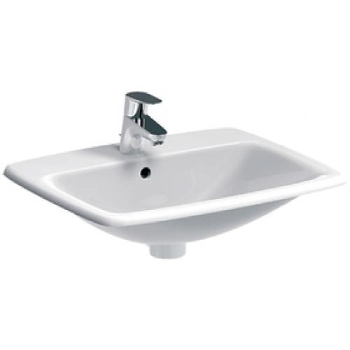 Geberit Abalona Countertop Square Basin 550mm X 450mm 1 Center Taphole