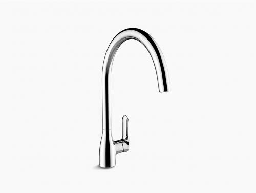 Kumin Tube Spout Kitchen Mixer Faucet